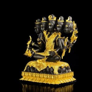 TƯỢNG THẦN SHIVA PANCHANANA BẰNG ĐỒNG
