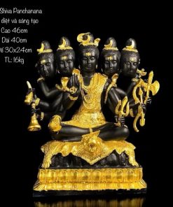 TƯỢNG THẦN SHIVA PANCHANANA BẰNG ĐỒNG