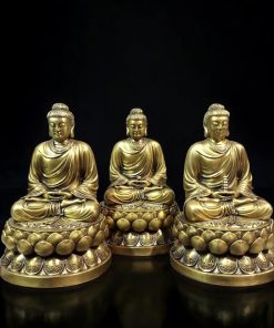 BỘ TƯỢNG PHẬT BỔN SƯ THÍCH CA BẰNG ĐỒNG