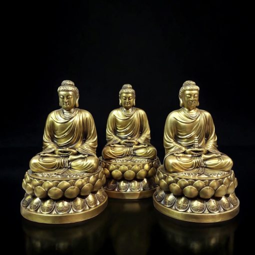 BỘ TƯỢNG PHẬT BỔN SƯ THÍCH CA BẰNG ĐỒNG