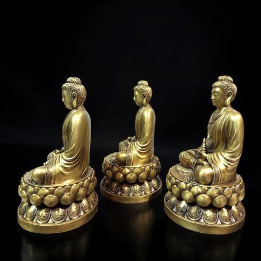 BỘ TƯỢNG PHẬT BỔN SƯ THÍCH CA BẰNG ĐỒNG
