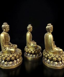 BỘ TƯỢNG PHẬT BỔN SƯ THÍCH CA BẰNG ĐỒNG