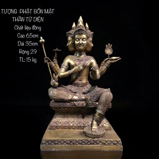 Tượng Phật Bốn Mặt Bằng Đồng – Thần Tứ Diện Mang Lại Bình An và Phước Lành - Ảnh 5