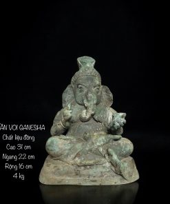 Tượng Thần Voi Ganesha bằng đồng – Biểu tượng trí tuệ và may mắn