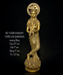 Tượng nữ thần parvati bằng đồng