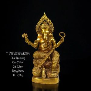 a gold statue of a god