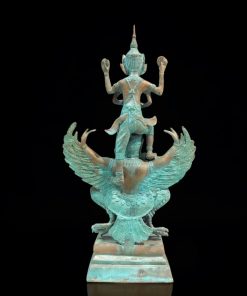 a statue of two people on a black background