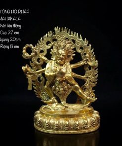 a gold statue of a man