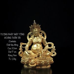 Tượng Hoàng Thần Tài Zambala Bằng Đồng