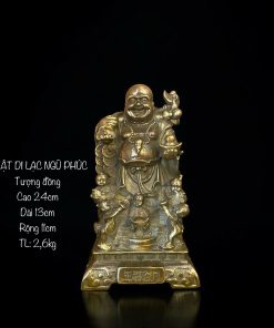 Tượng Phật Di Lặc Ngũ Phúc Bằng Đồng 
