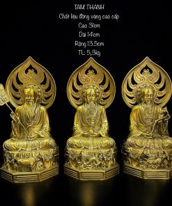 Bộ Tượng Tam Thanh Bằng Đồng
