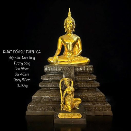 Tượng Phật Bổn Sư Thích Ca Bằng Đồng - Ảnh 6
