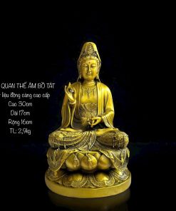 Tượng Phật Quan Thế Âm Bồ Tát Bằng Đồng Cang Cao Cấp