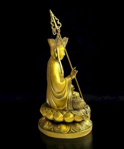 Tượng Địa Tạng Vương Bồ Tát Bằng Đồng Vàng Cao Cấ