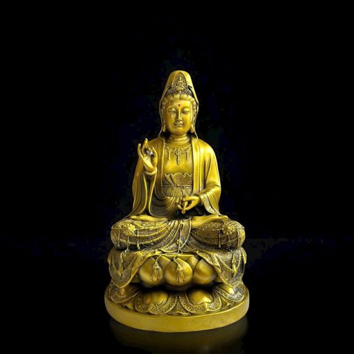 Tượng Phật Quan Thế Âm Bồ Tát Bằng Đồng Cang Cao Cấ