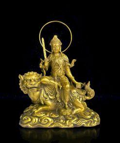 Bộ Tượng Phật Văn Thù Sư Lợi & Phổ Hiền Bồ Tát Bằng Đồng