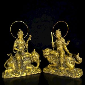 Bộ Tượng Phật Văn Thù Sư Lợi & Phổ Hiền Bồ Tát Bằng Đồn