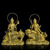 Bộ Tượng Phật Văn Thù Sư Lợi & Phổ Hiền Bồ Tát Bằng Đồng
