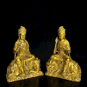 Tượng Đồng Phật Văn Thù Sư Lợi – Phổ Hiền Bồ Tát