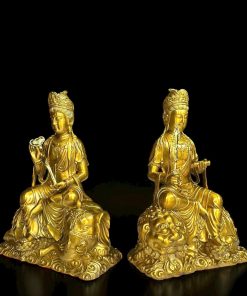 Tượng Đồng Phật Văn Thù Sư Lợi – Phổ Hiền Bồ Tát