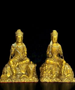 Tượng Đồng Phật Văn Thù Sư Lợi – Phổ Hiền Bồ Tát