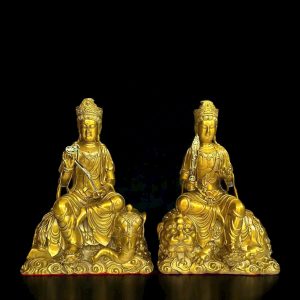 Tượng Đồng Phật Văn Thù Sư Lợi – Phổ Hiền Bồ Tát