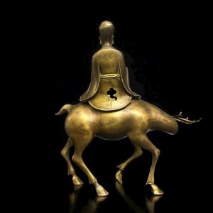TƯỢNG ÔNG THỌ CƯỠI NAI BẰNG ĐỒNG TƯỢNG ÔNG THỌ CƯỠI NAI BẰNG ĐỒNG