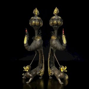 Lư Xông Trầm Song Hạc bằng đồng Lư Xông Trầm Song Hạc bằng đồng